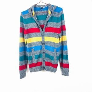EUC H&M Divided Multicolor Striped Sweater Small